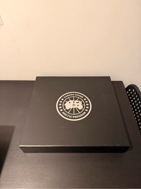 Canada Goose 18”x17”x3” Magnetic Lid Box with Arctic Program Logo - Black